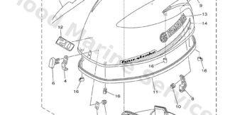 Genuine Yamaha Top cowling Assembly