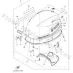 Genuine Yamaha 6DN426101100 - Top cowling assy - Supplied by Flood Marine