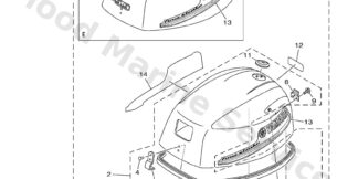 Genuine Yamaha Top cowling Assembly