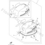 Genuine Yamaha 6DR4261A1200 - Top cowling w/o graphics - Supplied by Flood Marine