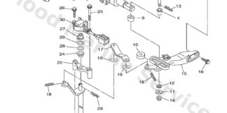 Genuine Yamaha Handle gear shift Assembly