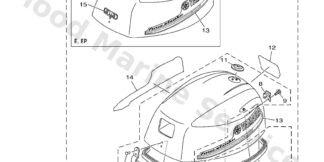 Genuine Yamaha Top cowling Assembly