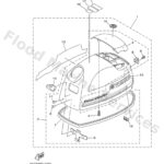 Genuine Yamaha 6ECG261A0200 - Top cowling w/o gr - Supplied by Flood Marine
