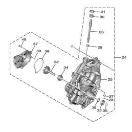 Yamaha 1WS124201000 Water pump assy
