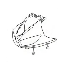 Yamaha 5SL2833001P5 Upper cowling assy 1