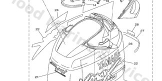 Genuine Yamaha Top cowling Assembly