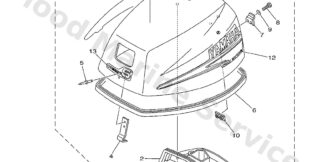 Genuine Yamaha Top cowling ass'y      4d