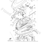 Genuine Yamaha 60V42610018D - Top cowling assy - Supplied by Flood Marine