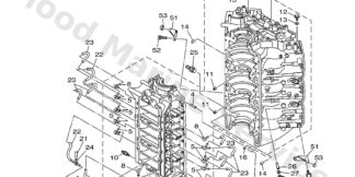 Genuine Yamaha 60X15100001S - Crankcase assy - Supplied by Flood Marine