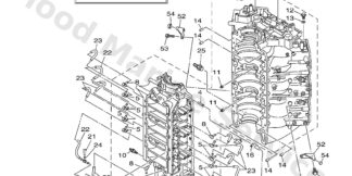 Genuine Yamaha 60X15100031S - Crankcase assy - Supplied by Flood Marine