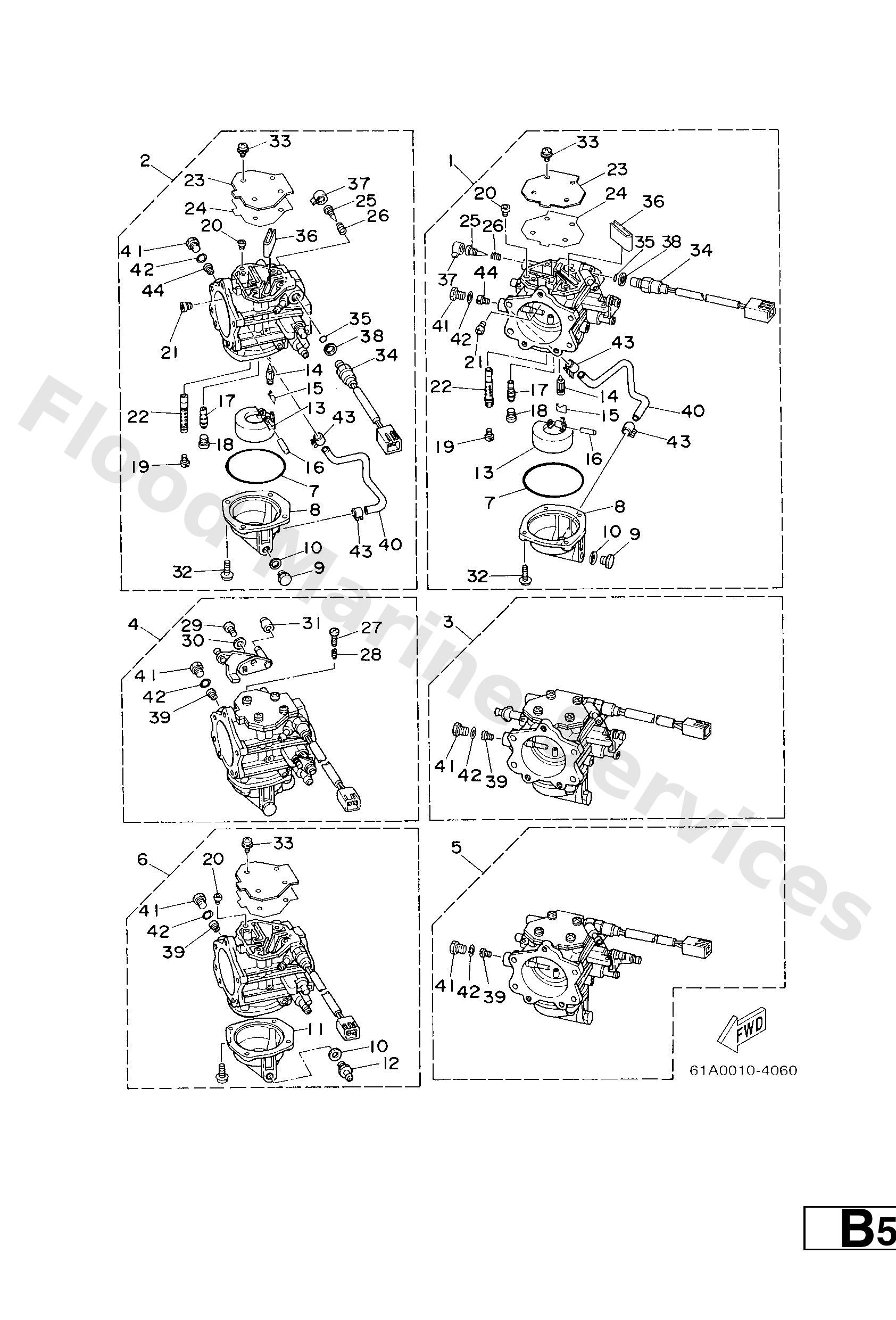 Yamaha 61A143020600 Carburetor assy 2