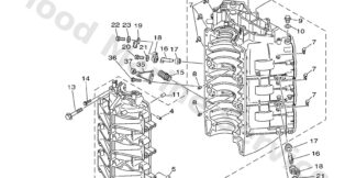 Genuine Yamaha 61A15100071S - Crankcase assy - Supplied by Flood Marine