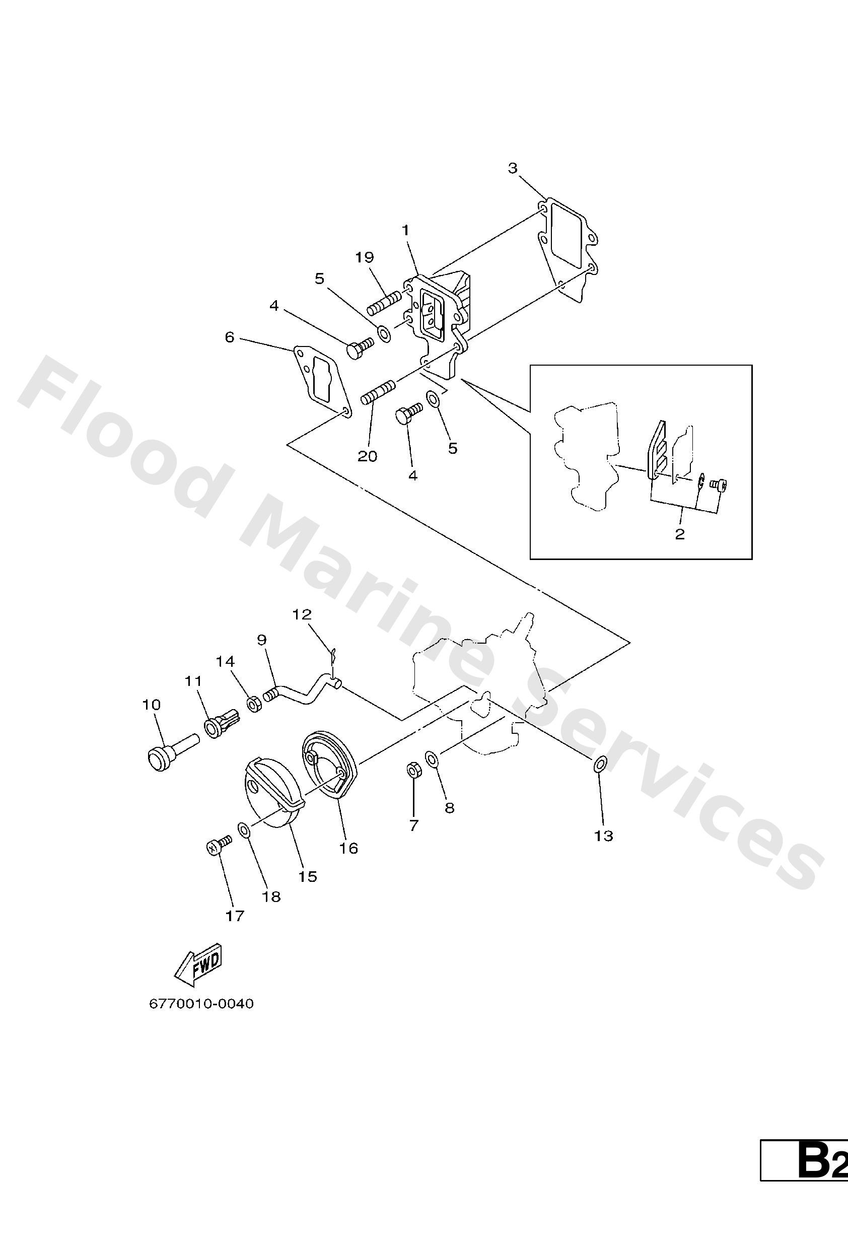 Yamaha 677144310000 Silencer 1