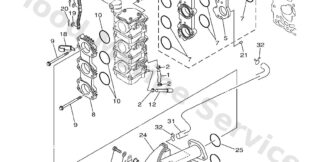 Genuine Yamaha Silencer Assembly, intake
