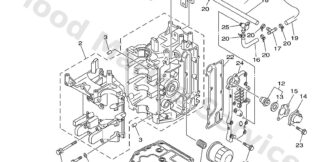 Genuine Yamaha 67C15100011S - Crankcase assy - Supplied by Flood Marine