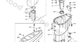Genuine Yamaha 67C451510000 - Cover, upper casing - Supplied by Flood Marine