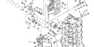 Genuine Yamaha 67F15100039S - Crankcase assy - Supplied by Flood Marine