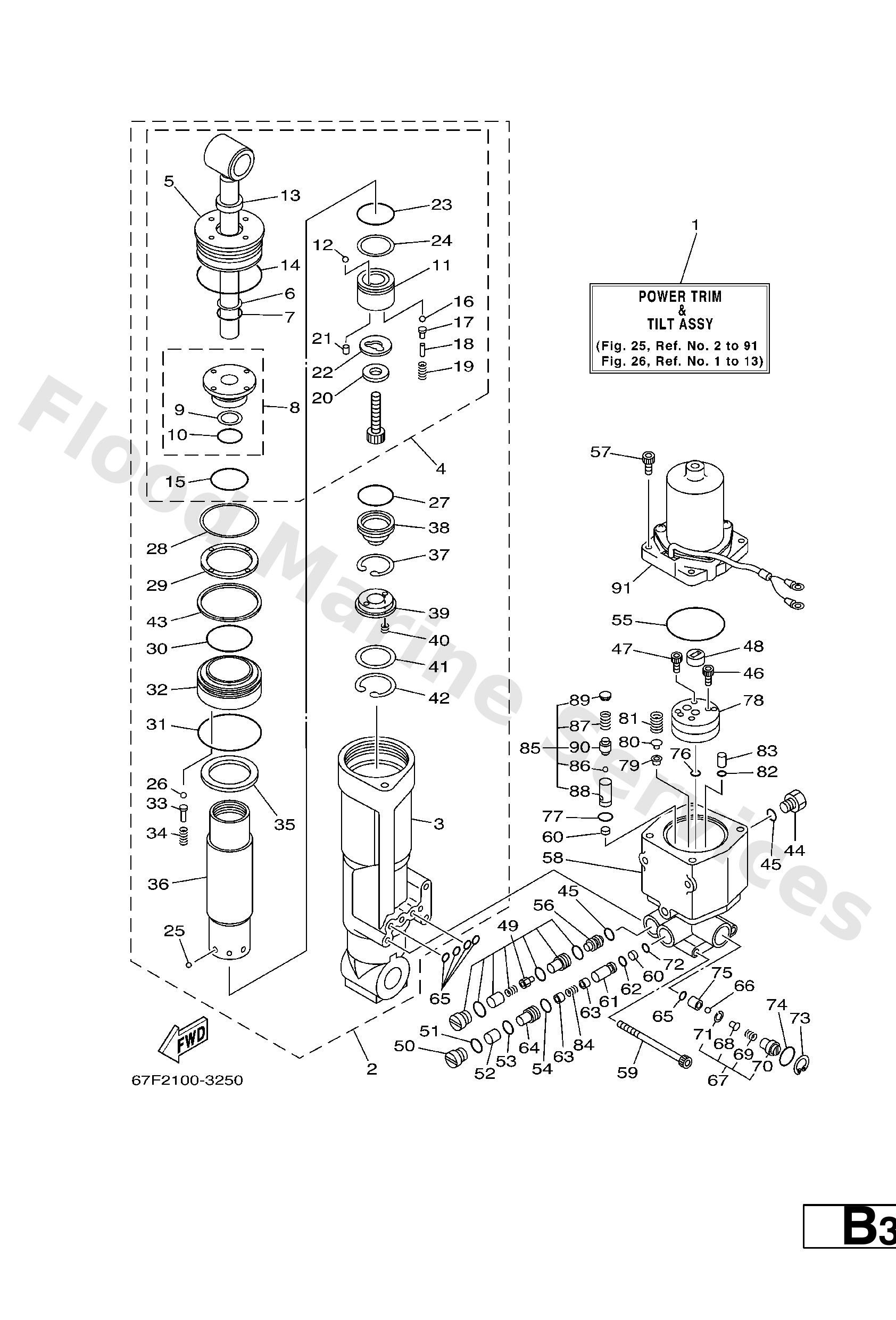 Yamaha 67F438800000 Motor assy