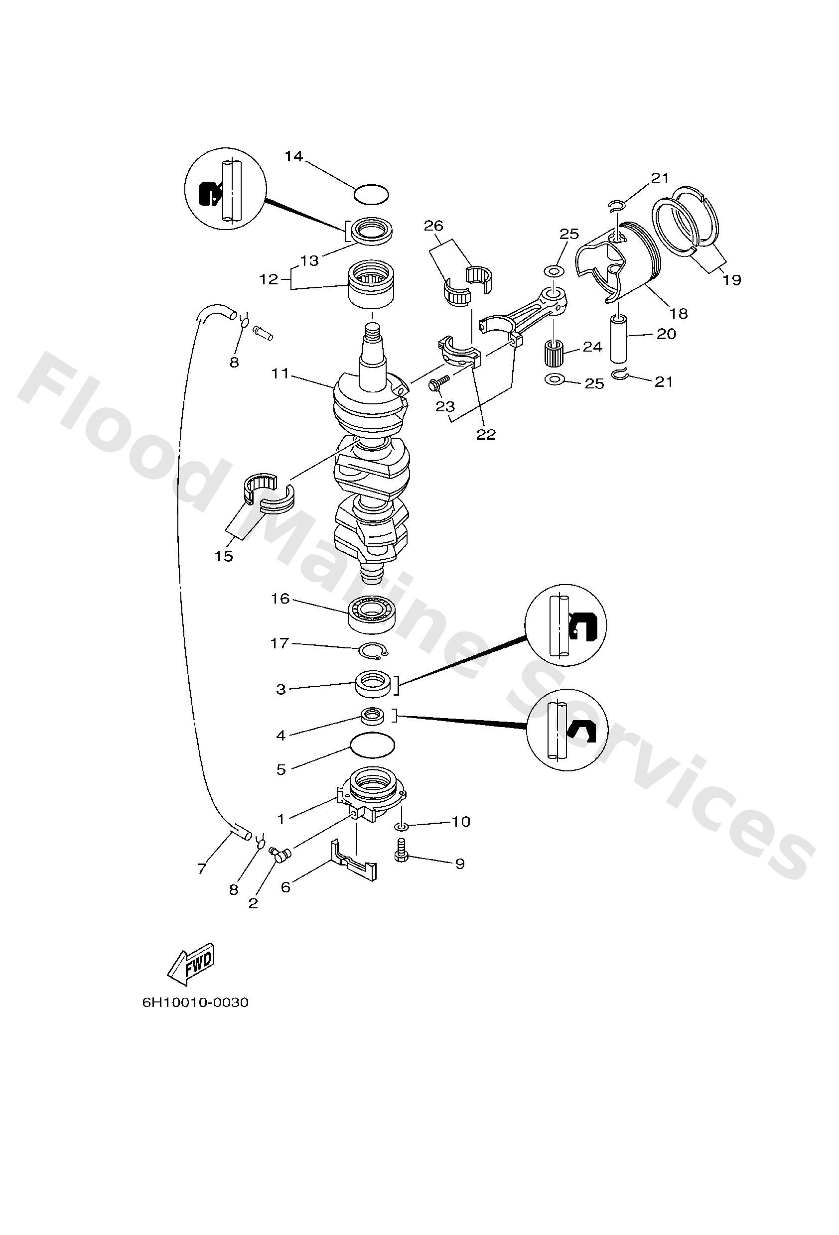 Yamaha 688116310394 Piston (std)