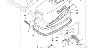 Genuine Yamaha Top cowling Assembly