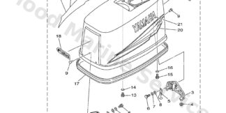 Genuine Yamaha Air shroud, top cowling