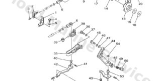 Genuine Yamaha Handle gear shift Assembly