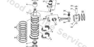 Genuine Yamaha 68F114110100 - Crankshaft - Supplied by Flood Marine