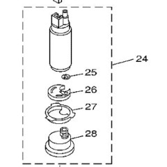 Yamaha 68F139070100 Fuel pump comp.