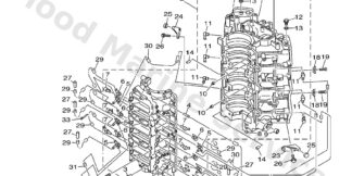 Genuine Yamaha 68F15100001S - Crankcase assy - Supplied by Flood Marine