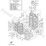 Genuine Yamaha 68L15100001S - Crankcase assy - Supplied by Flood Marine