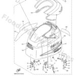 Genuine Yamaha 68L42610518D - Top cowling assy - Supplied by Flood Marine