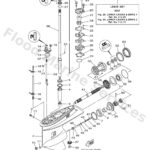 Genuine Yamaha 68S45300448D - Lower unit assy - Supplied by Flood Marine