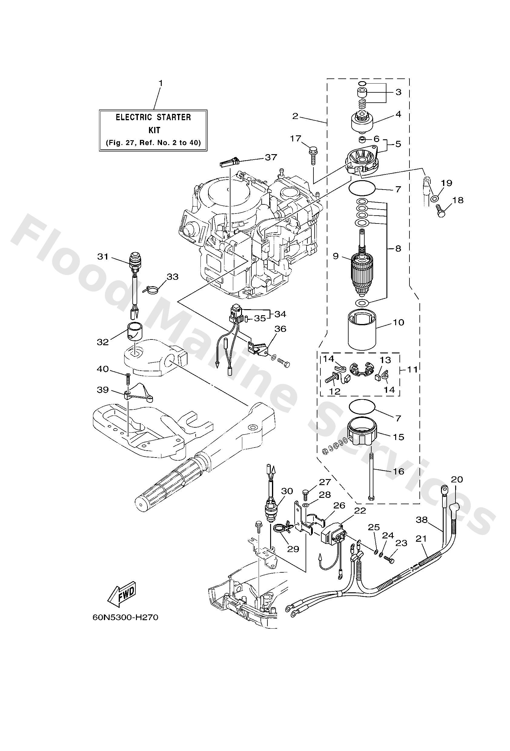Yamaha 68T821710100 Stay, fuse box