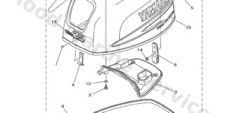 Genuine Yamaha Top cowling Assembly