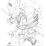 Genuine Yamaha 68V42612008D - Air duct, top cowling - Supplied by Flood Marine