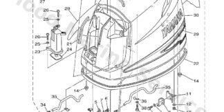 Genuine Yamaha Air duct, top cowling