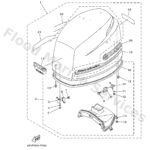 Genuine Yamaha 68V4261A1000 - Top cowling w/o graphics - Supplied by Flood Marine