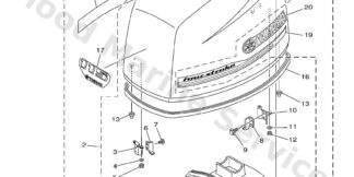 Genuine Yamaha Top cowling w/o graphics