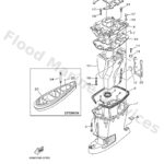 Genuine Yamaha 69145111014D - Lower unit assy - Supplied by Flood Marine