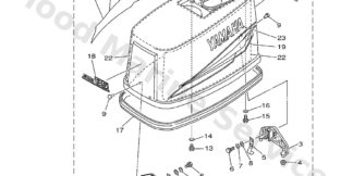 Genuine Yamaha Top cowling Assembly