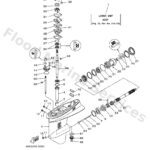 Genuine Yamaha 69645300024D - Lower unit assy - Supplied by Flood Marine