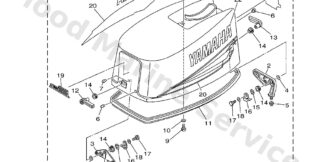 Genuine Yamaha Top cowling Assembly