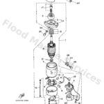 Genuine Yamaha 697818001300 - Starting motor assy - Supplied by Flood Marine
