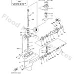Genuine Yamaha 69A45300014D - Lower unit assy - Supplied by Flood Marine