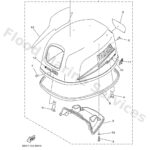 Genuine Yamaha 69C42610104D - Top cowling assy - Supplied by Flood Marine