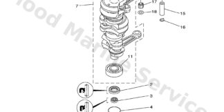 Genuine Yamaha 69D114000000 - Crankshaft assy - Supplied by Flood Marine
