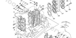 Genuine Yamaha 69D151000000 - Crankcase assy - Supplied by Flood Marine