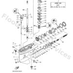 Genuine Yamaha 69D45300004D - Lower unit assy - Supplied by Flood Marine
