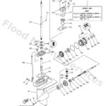 Genuine Yamaha 69G45300238D - Lower unit assy - Supplied by Flood Marine