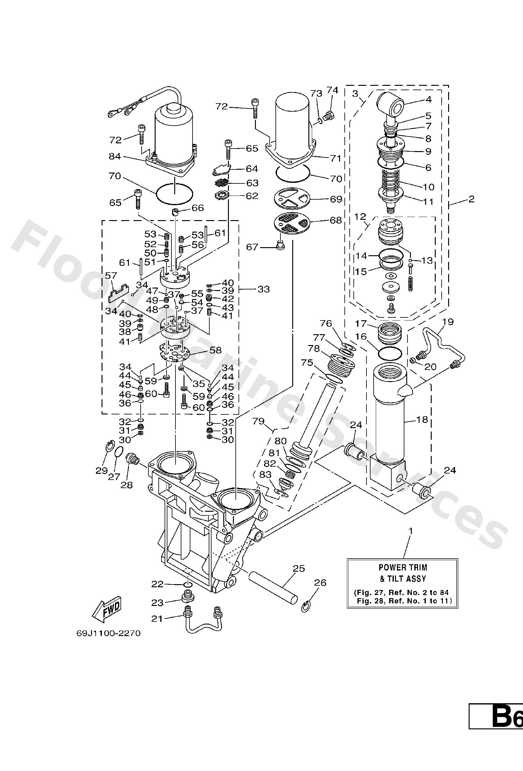 Yamaha 69J438800000 Motor assy